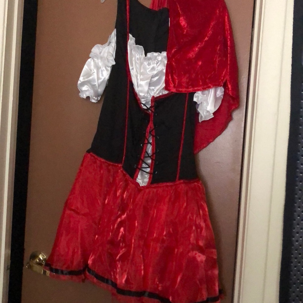 Little red riding hood dress with basket